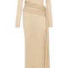 Ingrid Metallic Knit Maxi Dress – Bronze Ingrid Metallic Knit Maxi Dress – Bronze
