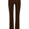 Jackie Diamante Straight Leg Pants – Chocolate