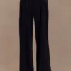 Jacqueline Pleated Wide Leg Pants – Black Jacqueline Pleated Wide Leg Pants – Black
