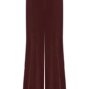 Jacqueline Pleated Wide Leg Pants – Mahogany