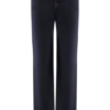 Janine High Waisted Straight Leg Jeans – Washed Indigo Blue