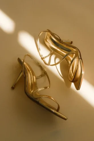 Jaska Metallic High Heel – Gold