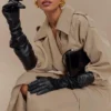 Jasper Faux Leather Elbow Length Gloves – Black Jasper Faux Leather Elbow Length Gloves – Black