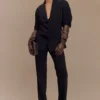 Jasper Faux Leather Elbow Length Gloves – Dark Chocolate