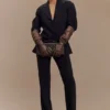 Jasper Faux Leather Elbow Length Gloves – Dark Chocolate