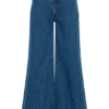 Jen Wide Leg Flare Denim Jeans – Dark Blue
