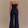 Jen Wide Leg Flare Denim Jeans – Indigo Blue