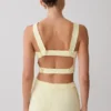 Josephine Cotton Shorts With Waistbands – Lemon Josephine Cotton Shorts With Waistbands – Lemon