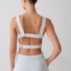 Josephine Crop Top With Open Back – Ice Blue Josephine Crop Top With Open Back – Ice Blue