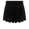 Judith Scallop Shorts – Black Judith Scallop Shorts – Black