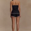 Judith Strapless Scallop Top – Black Judith Strapless Scallop Top – Black