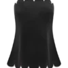 Judith Strapless Scallop Top – Black Judith Strapless Scallop Top – Black