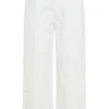 Kaitlyn Cropped Wide Leg Jeans – White