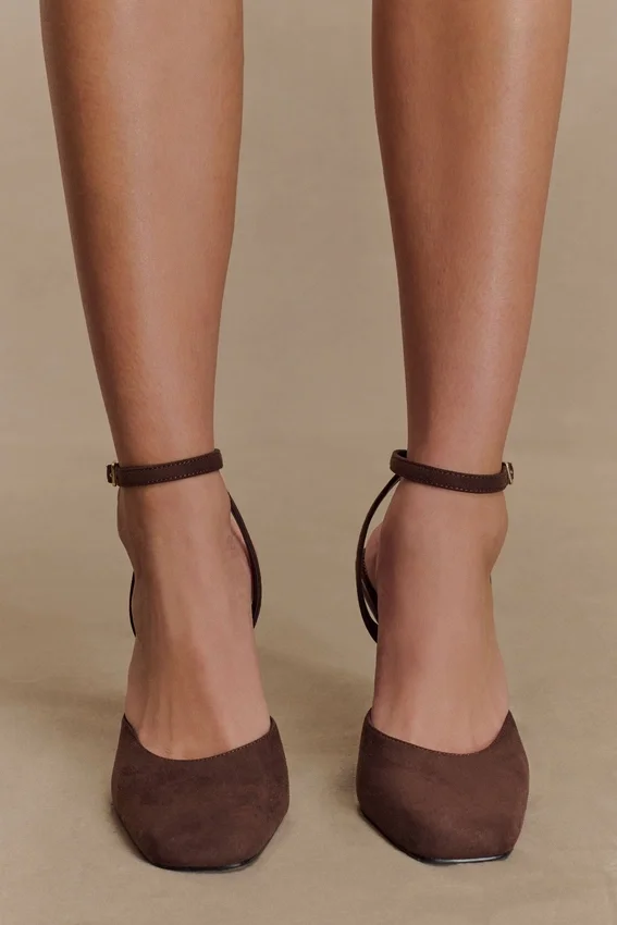 Kaleen Faux Suede Wedge Heel – Chocolate Kaleen Faux Suede Wedge Heel – Chocolate