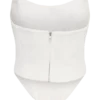 Karina Strapless Scuba Corset – White Karina Strapless Scuba Corset – White