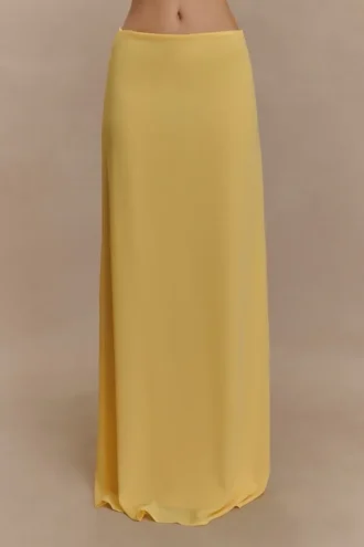 Katalina Chiffon Maxi Skirt – Butterscotch