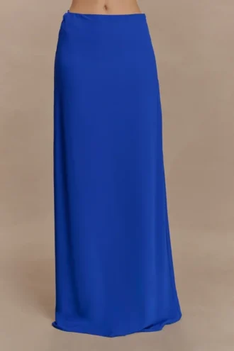 Katalina Chiffon Maxi Skirt – Cobalt Blue