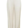 Kayla Silk Blend Straight Leg Pants – Ivory