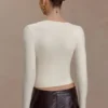 Kaylen Knit Long Sleeve Top – Ivory Kaylen Knit Long Sleeve Top – Ivory