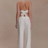 Kensley Broderie Halter Top – White Kensley Broderie Halter Top – White