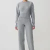Kerrymae Straight Leg Knit Pants – Grey Marle