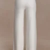 Kerrymae Straight Leg Knit Pants – Off White