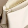 Kiera Faux Leather Oversized Clutch – Ivory
