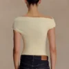 Kinsley Slinky Top With Hardware – Pale Lemon Kinsley Slinky Top With Hardware – Pale Lemon
