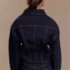 Kirra Cinched Denim Jacket – Washed Indigo Blue