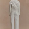 Kirra Cinched Denim Jacket – White
