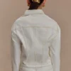 Kirra Cinched Denim Jacket – White