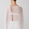 Kirstine Bralette With Chiffon Cape – Ivory Kirstine Bralette With Chiffon Cape – Ivory