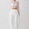 Kirstine Bralette With Chiffon Cape – Ivory Kirstine Bralette With Chiffon Cape – Ivory