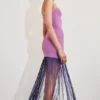Koah Fringe Bandage Knit Maxi Dress – Purple Koah Fringe Bandage Knit Maxi Dress – Purple