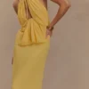 Korra Chiffon Halter Top – Butterscotch Korra Chiffon Halter Top – Butterscotch
