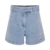 Kylee Embroidered Shorts – Mid Blue Kylee Embroidered Shorts – Mid Blue
