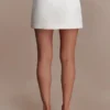 Kylie Satin Mini Skirt – Ivory Kylie Satin Mini Skirt – Ivory