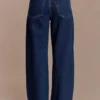 Laina Mid Rise Diamante Denim Jeans – Midnight Blue