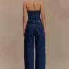 Monte Strapless Diamante Denim Corset – Midnight Blue Monte Strapless Diamante Denim Corset – Midnight Blue