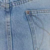 Lakoda Cuffed Denim Mini Skirt – Washed Light Blue