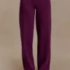 Lauren Knit Trouser – Plum Lauren Knit Trouser – Plum