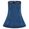 Lennox Strapless Long Line Button Top – Dark Blue Lennox Strapless Long Line Button Top – Dark Blue