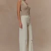 Leone One Shoulder Metallic Knit Top – Gold Leone One Shoulder Metallic Knit Top – Gold