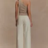 Leone One Shoulder Metallic Knit Top – Gold Leone One Shoulder Metallic Knit Top – Gold