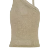 Leone One Shoulder Metallic Knit Top – Gold Leone One Shoulder Metallic Knit Top – Gold