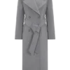 Levi Long Trench Wool Coat – Grey Marle Levi Long Trench Wool Coat – Grey Marle