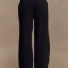 Lindie Straight Leg Suiting Pants – Black