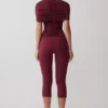 Blanca Stretch Crepe Capri Pants – Mahogany