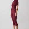 Blanca Stretch Crepe Capri Pants – Mahogany