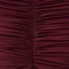 Linh Slinky High Neck Gathered Top – Mahogany Linh Slinky High Neck Gathered Top – Mahogany